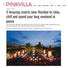 5 Amazing resorts near Mumbai to relax, chill and spend your long weekend in peace